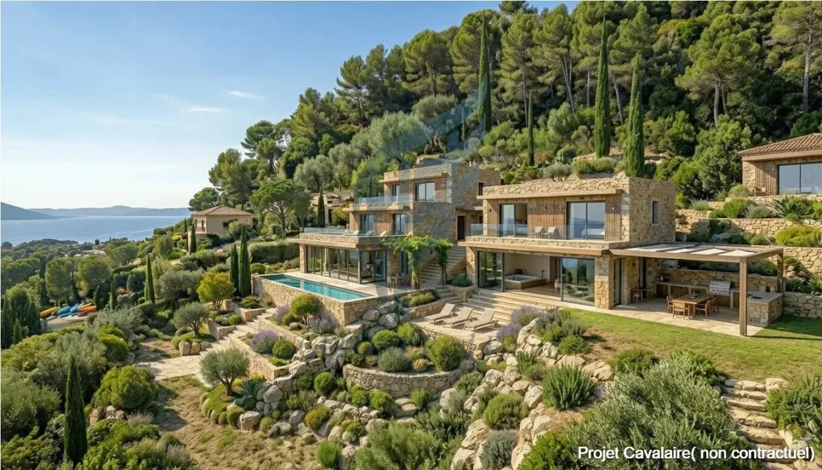 Prestigious Sea-View Villa for Renovation in Cavalaire-sur-Mer — 1