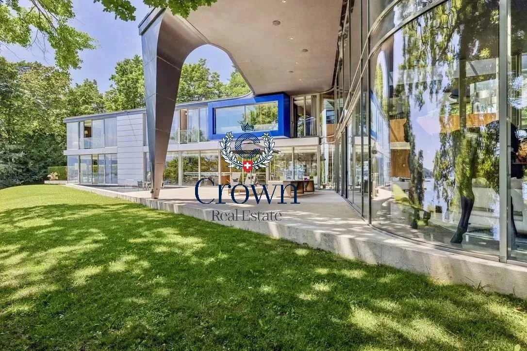 Prestigious Lakefront Estate with Panoramic Lake Geneva Views in Genthod — 2