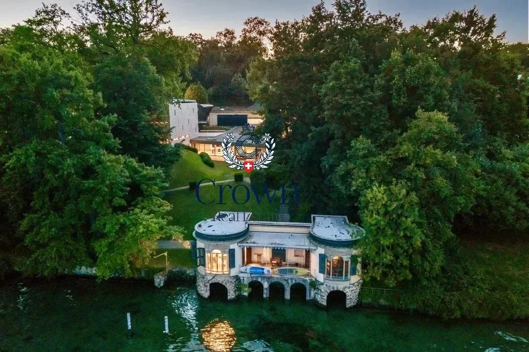 Prestigious Lakefront Estate with Panoramic Lake Geneva Views in Genthod — 4