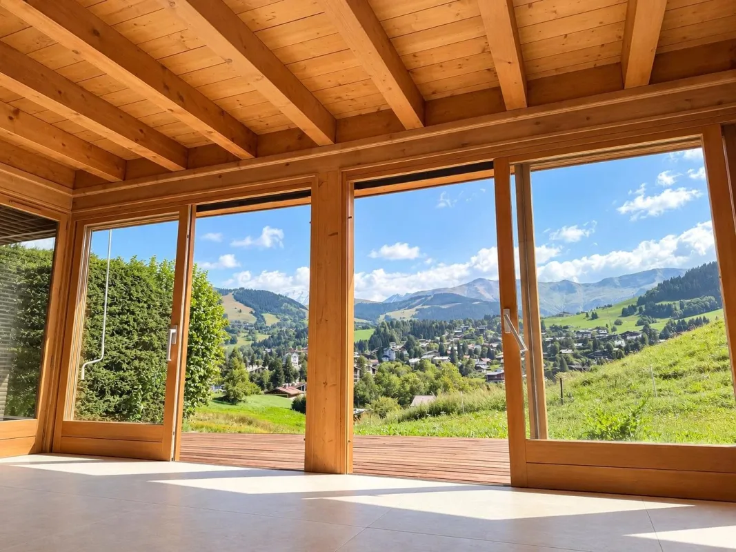 Prestigious Renovated Chalet with Mont Blanc Views in Megève — 1